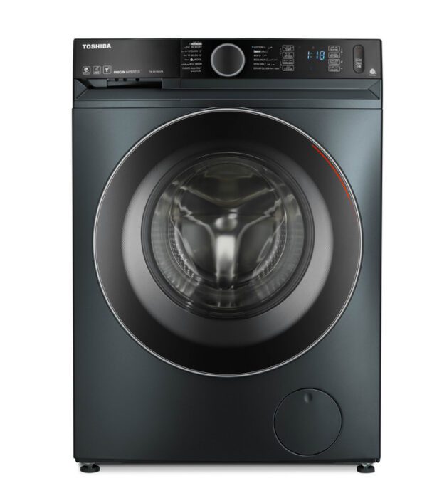 غسالة فول اتوماتيك انفرتر توشيبا ، سعة 9 كجم ، رمادي - TW-BK100GF4EG(MK)